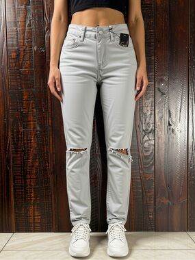 Earl Jeans Dovegrey Ripped Knee Skinny Y2K Jeans 2